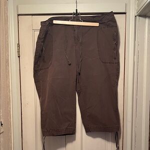 Avenue Brown Capris for Women